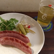 柚子入りソーセージとIPA